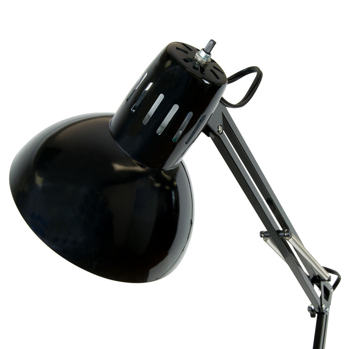 Swing Arm Lamp with LED Bulb Black