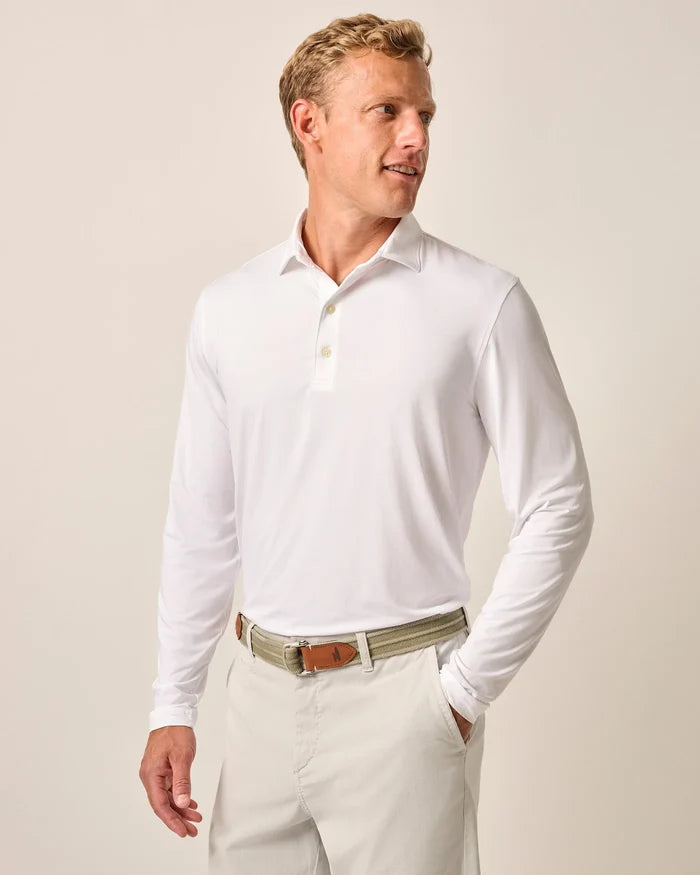 Swing Performance Polo in White - Madison's Niche