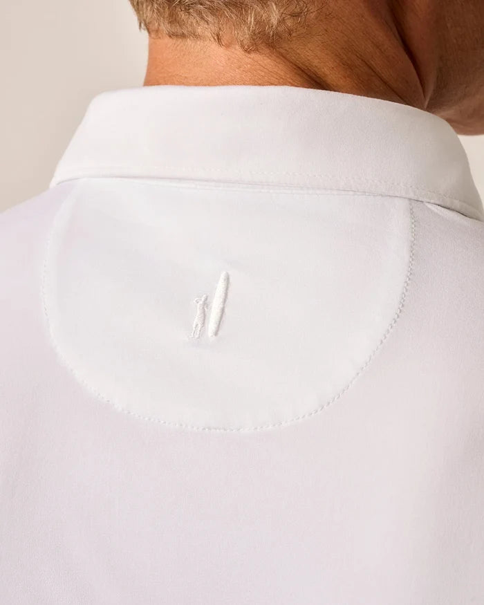 Swing Performance Polo in White - Madison's Niche