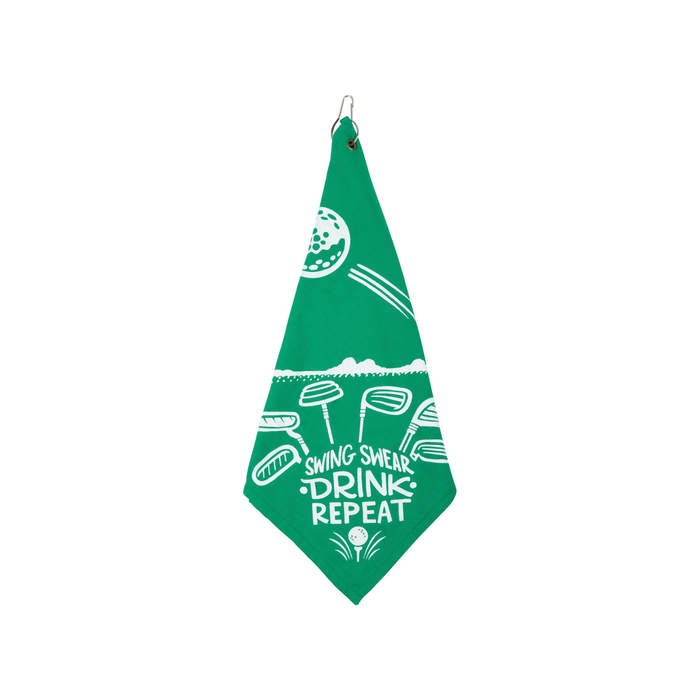 Swing Swear Drink Repeat Golf Towel - Madison's Niche