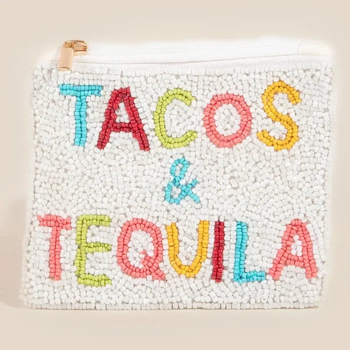 Tacos and Tequila Coin Purse - Madison's Niche