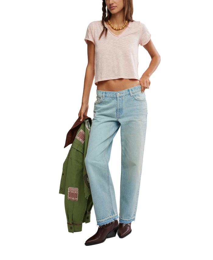 Take 2 Tee in Blushing Peony - Madison's Niche