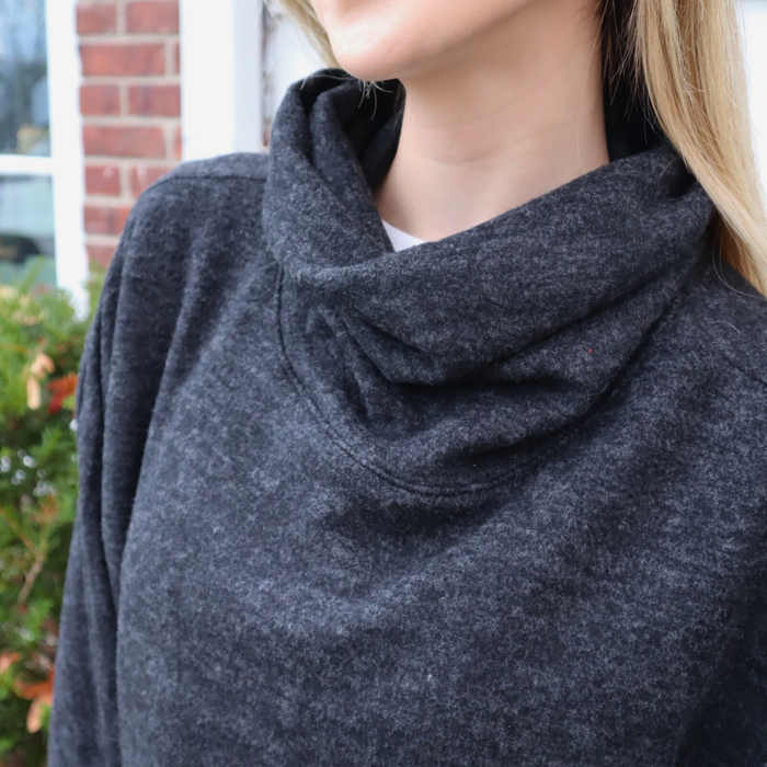 Tara Crossover Turtleneck - Madison's Niche