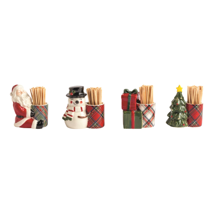 Tartan Toothpick Caddy