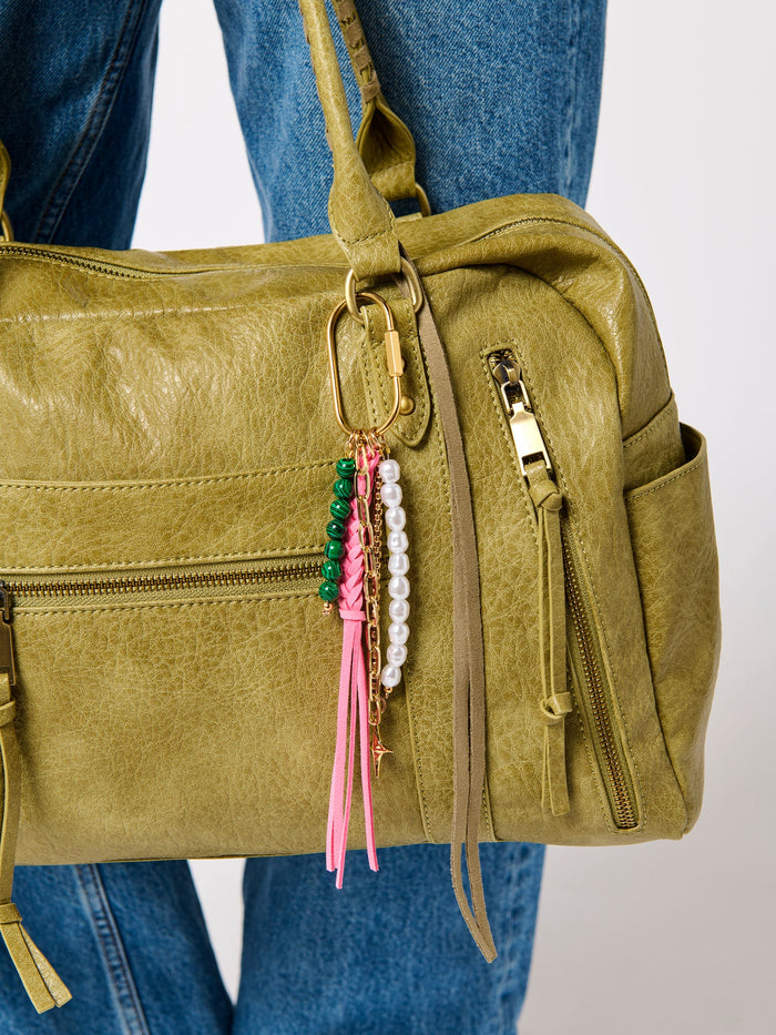 Tassel Bag Charm in Pink - Madison's Niche