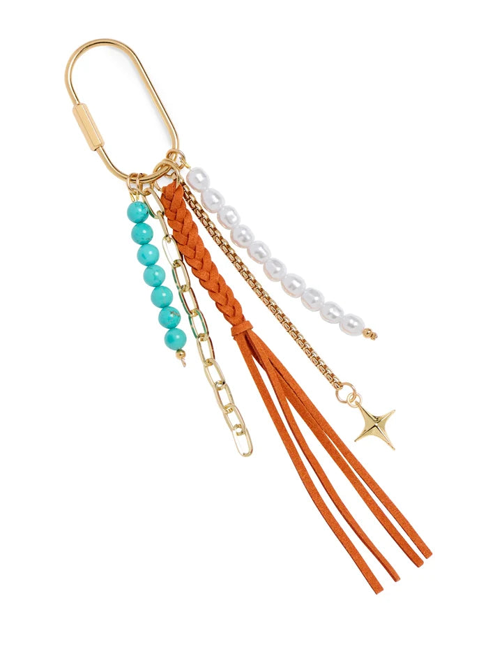 Tassel Bag Charm in Rust - Madison's Niche