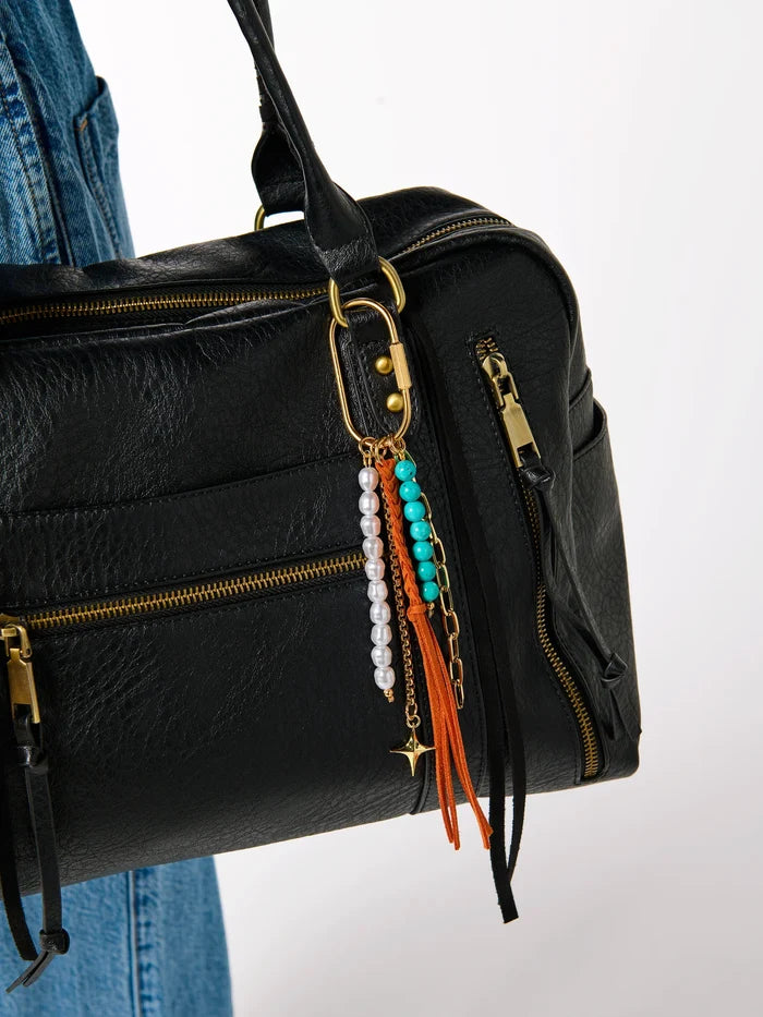 Tassel Bag Charm in Rust - Madison's Niche