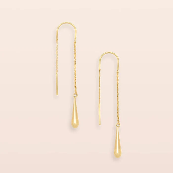 Teardrop Threader in Gold - Madison's Niche
