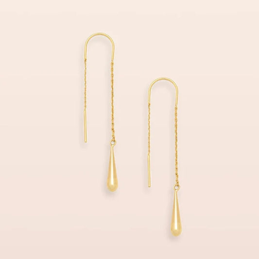 Teardrop Threader in Gold - Madison's Niche