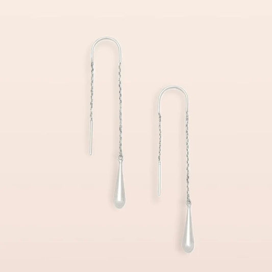 Teardrop Threader in Silver - Madison's Niche