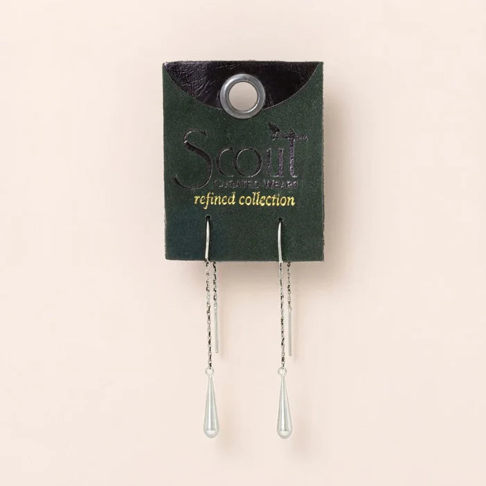 Teardrop Threader in Silver - Madison's Niche
