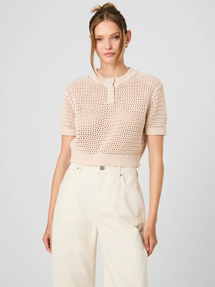 Teddy Knit Short Sleeve Top - Madison's Niche
