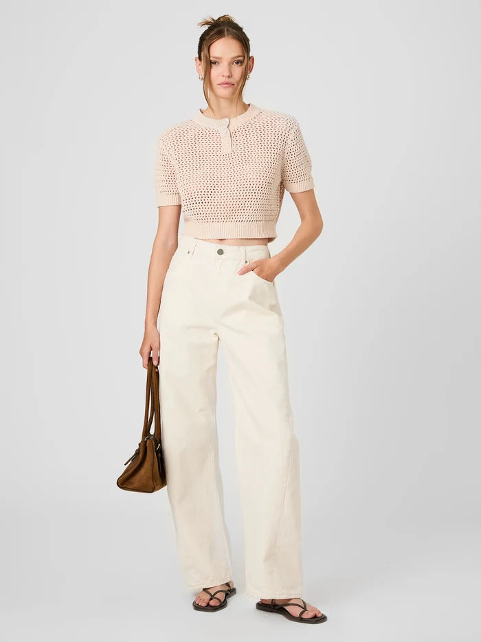 Teddy Knit Short Sleeve Top - Madison's Niche