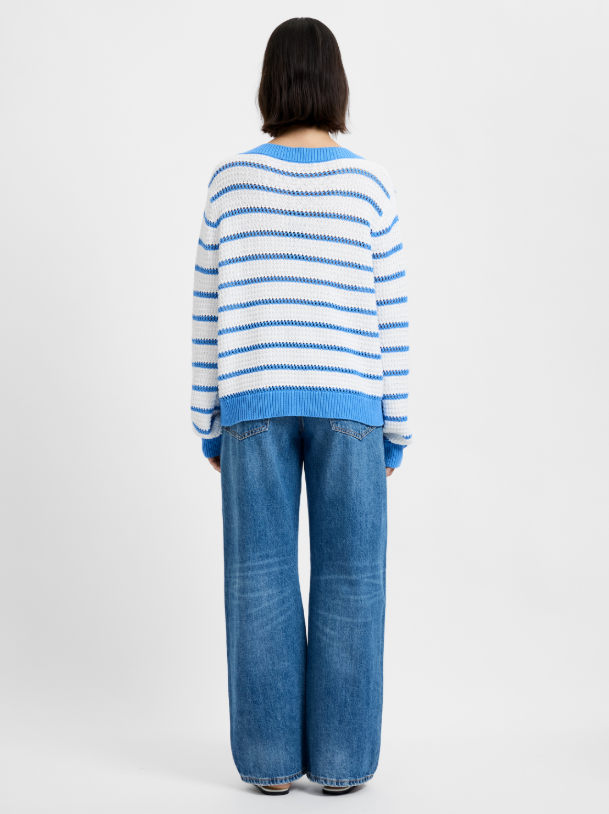 Teddy Knit Stripe Pullover - Madison's Niche