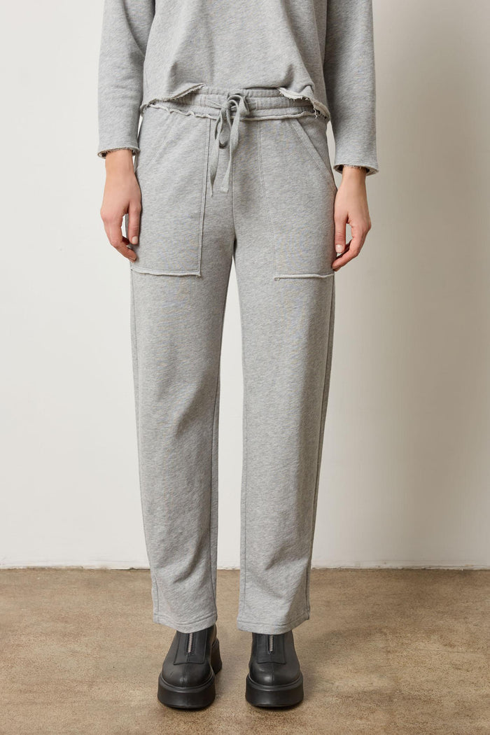 Terry Pant in Heather Grey - Madison's Niche