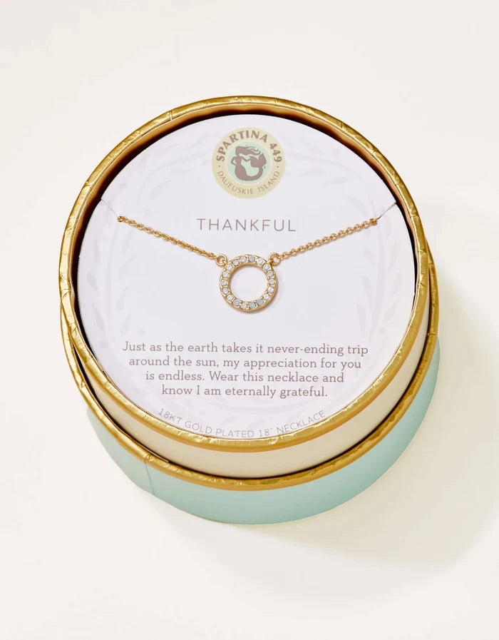 Thankful Sea La Vie Necklace in Gold - Madison's Niche