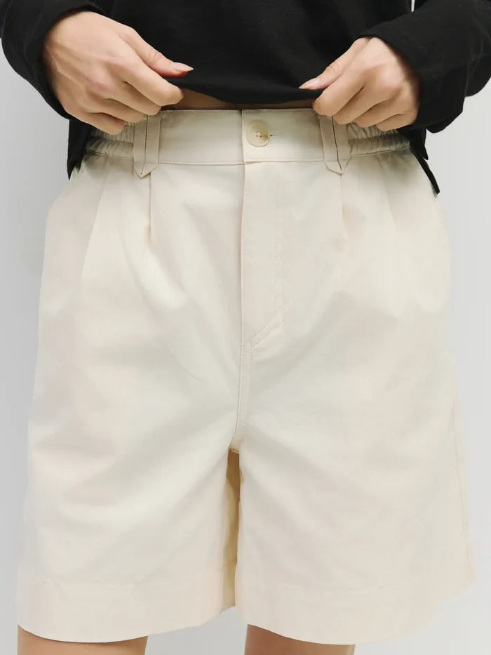 The Dawn Shorts in Cream - Madison's Niche
