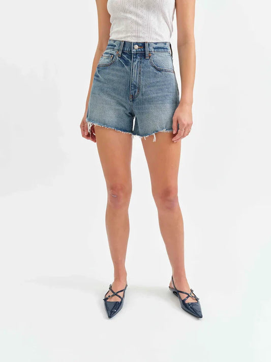 The Knockout High Rise Short in Thrill Vintage - Madison's Niche