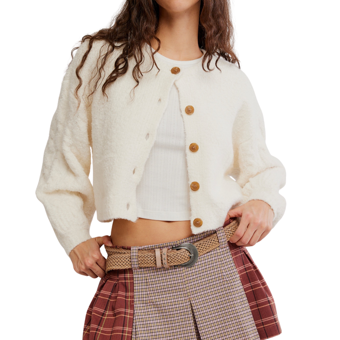 Thistle Cardi in Sugar Swizzle