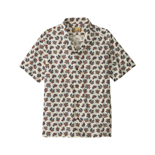 Tidal Threads Camp Shirt - Oh Coral: Wool White