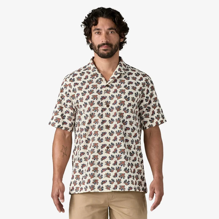 Tidal Threads Camp Shirt - Oh Coral: Wool White