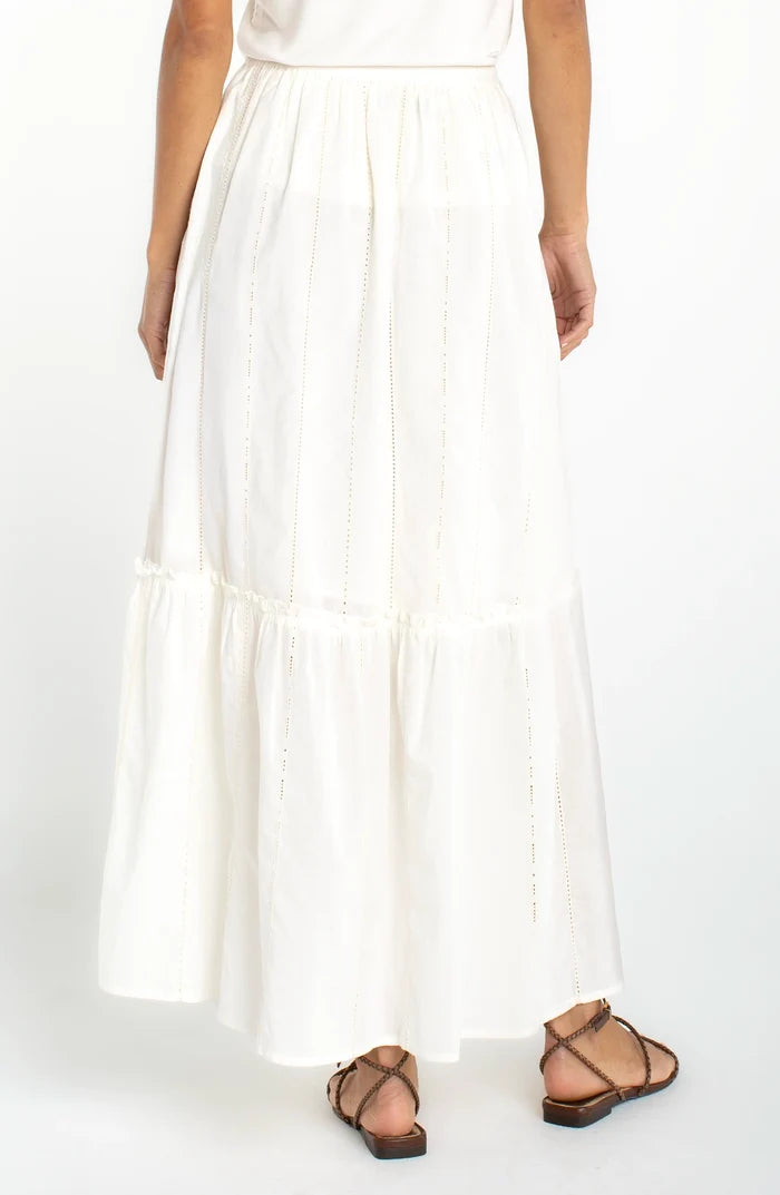 Tiered Woven Pull-on Maxi Skirt - Madison's Niche