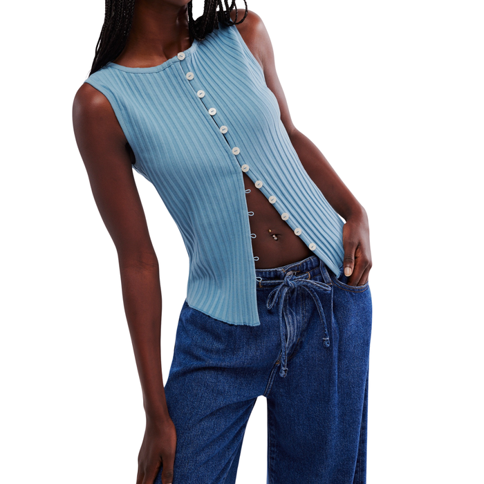 Tilly Vest in Ocean View - Madison's Niche