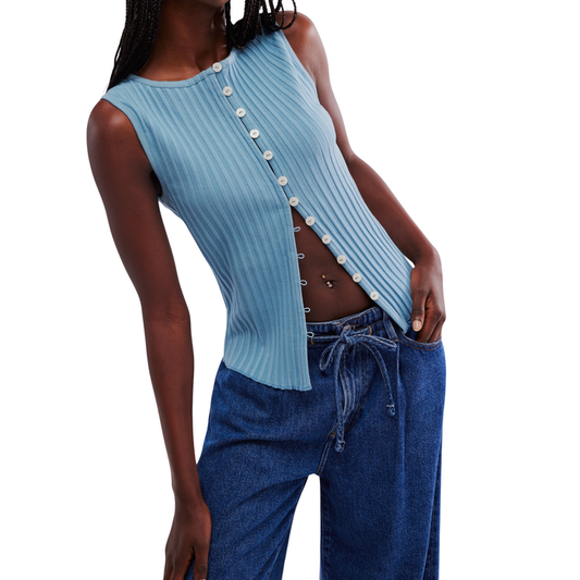 Tilly Vest in Ocean View - Madison's Niche