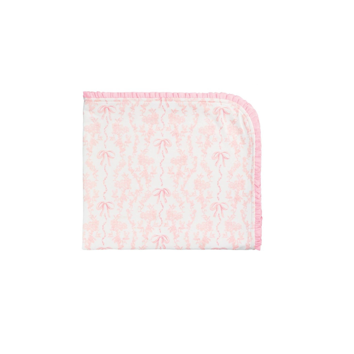 Toile Bow Arrival Blanket - Madison's Niche