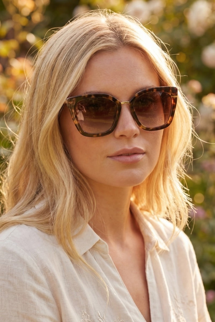 Toni Cat Eye Sunglasses in Brown - Madison's Niche