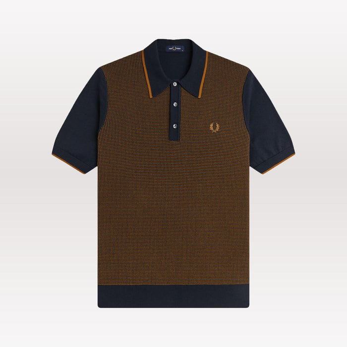 Tonic Waffled Knitted Shirt - Navy