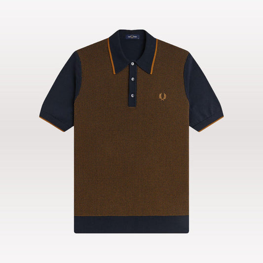 Tonic Waffled Knitted Shirt - Navy