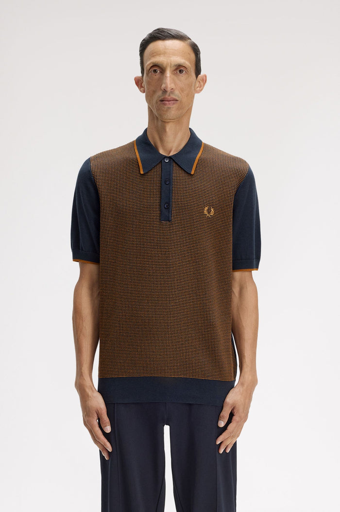 Tonic Waffled Knitted Shirt - Navy