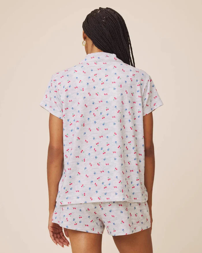 Tossed Fruit Flora Pillowsoft Short Set - Madison's Niche