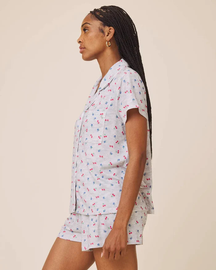 Tossed Fruit Flora Pillowsoft Short Set - Madison's Niche