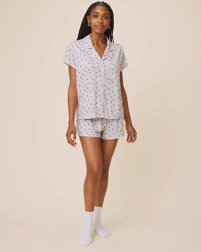 Tossed Fruit Flora Pillowsoft Short Set - Madison's Niche