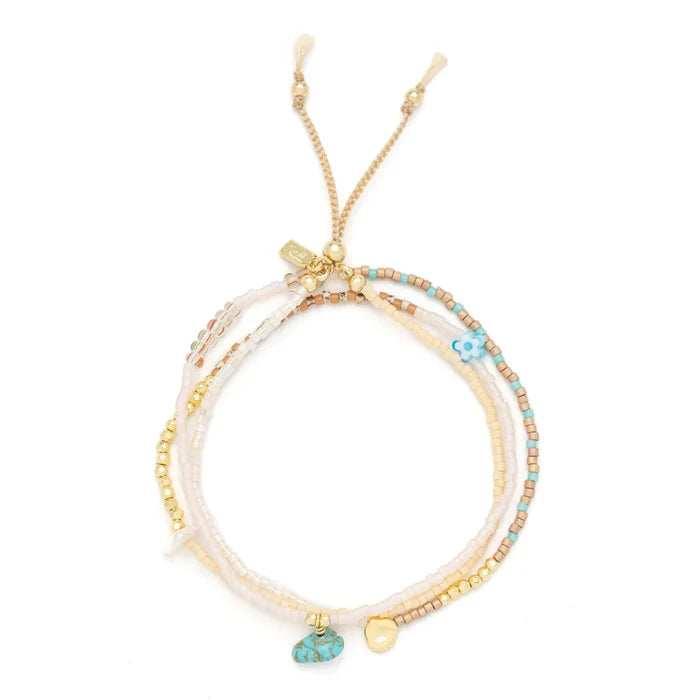 Tranquility Mixed Media Wrap in Gold - Madison's Niche
