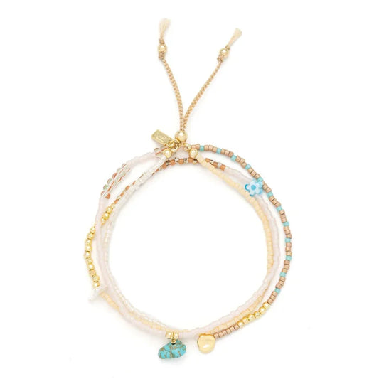 Tranquility Mixed Media Wrap in Gold - Madison's Niche