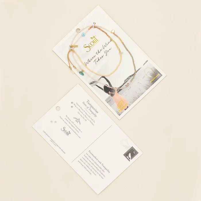 Tranquility Mixed Media Wrap in Gold - Madison's Niche