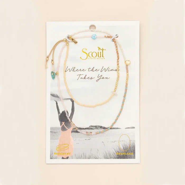 Tranquility Mixed Media Wrap in Gold - Madison's Niche