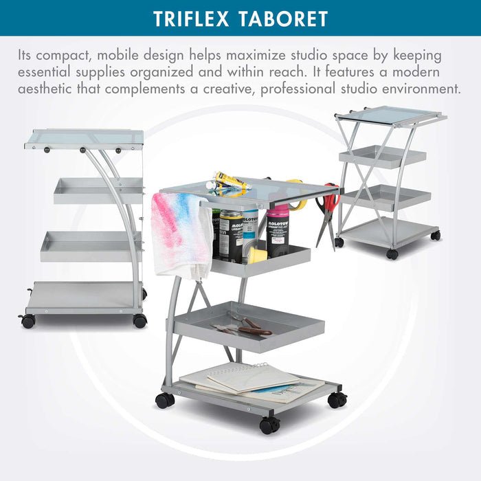 Triflex Taboret Silver / Blue