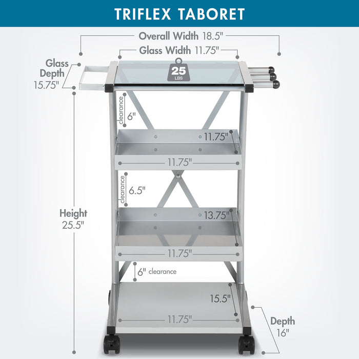 Triflex Taboret Silver / Blue