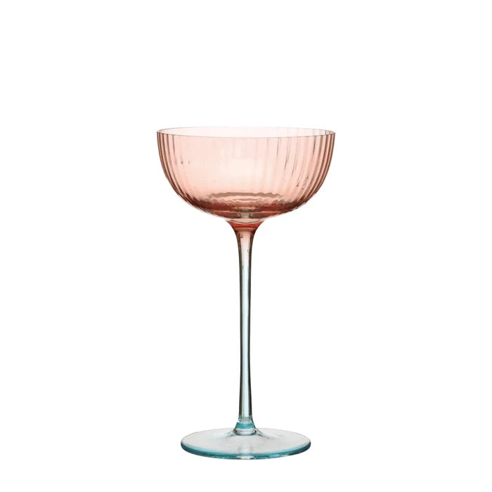 Two-Tone Fluted Coupe Glass - Madison's Niche