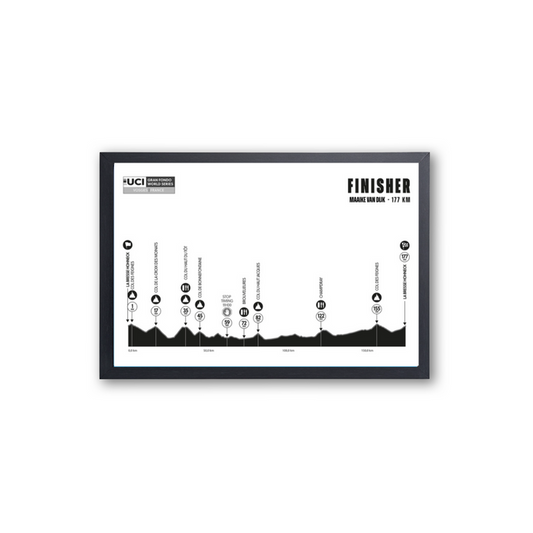 UCI GF Vosges - Framed finisher poster - Profile - 45 x 30cm