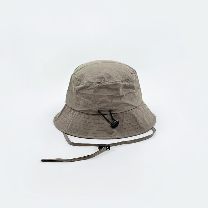 Front view of dark khaki Ultralight Quick Dry Bucket Hat. Durable, moisture-wicking tech fabric for travel and leisure.