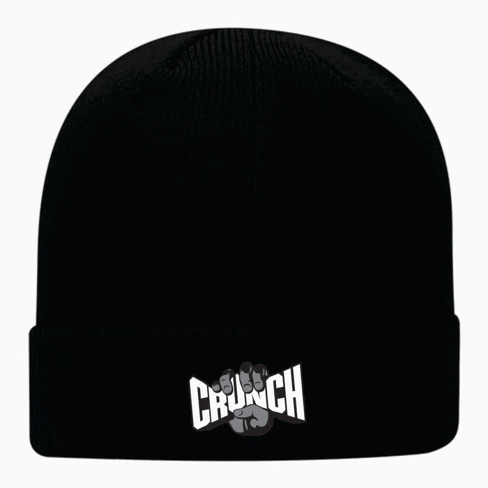 Unisex Black Beanie with Crunch Logo