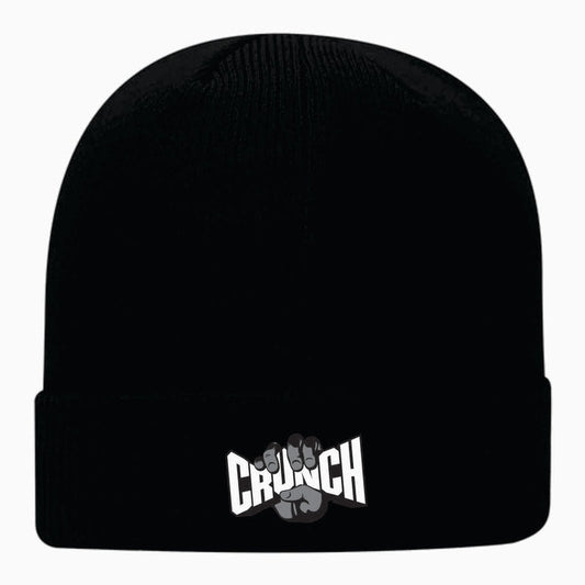 Unisex Black Beanie with Crunch Logo