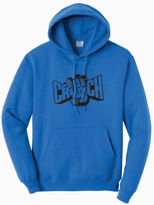Unisex Blue Hoodie with Crunch Logo