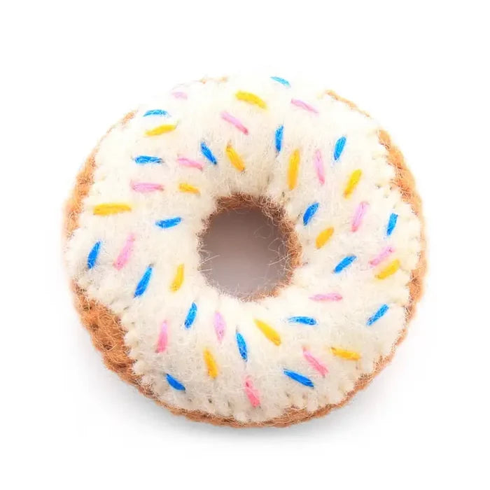 Vanilla Donut Cat Toy - Madison's Niche
