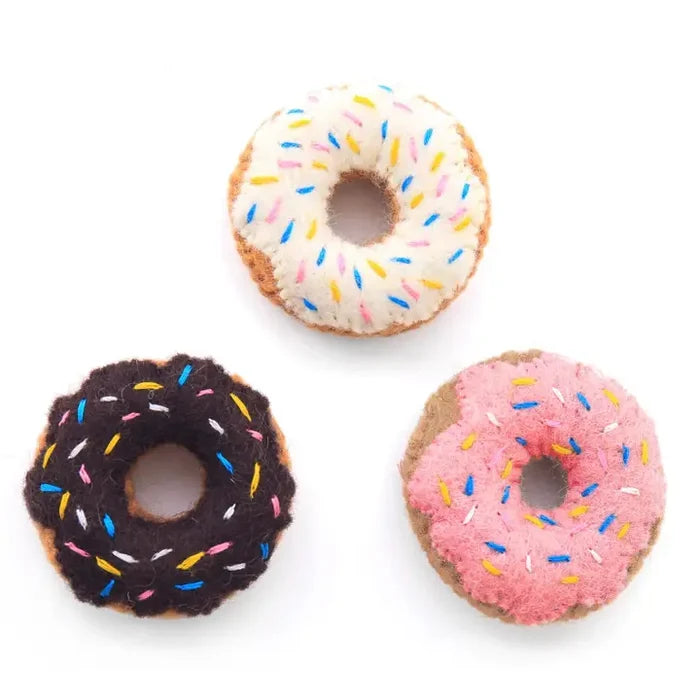 Vanilla Donut Cat Toy - Madison's Niche